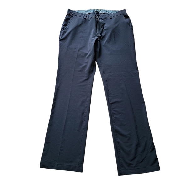 Sligo black straight leg zip-up front mens golf sport pants - Picture 1 of 11